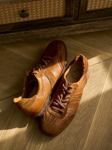 Washed Horse Leather Retro Men's Shoes, Anti-Velvet Commuting Versatile Breathable Casual high-end Men's Shoes2