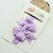 DDU(TM) 1Pc Light Purple- Bowknot Hair Band Headbands Headwear Hair Tie Headwrap for Baby Girl by DDU