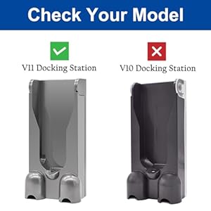 Garbage fighter Vacuum Docking Station Replacement - Wall Mounted Accessories Bracket Compatible with Dyson V11 V15 Vacuum Cleaner Only Part No. 970011-01/970011-02 Garbage fighter Vacuum Docking Station Replacement Wall Mounted Accessories Bracket Compatible with Dyson V11 V15 Vacuum Cleaner Only Part No 970011 01970011 02