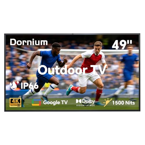 Image of 49 Inch Outdoor TV, 1500 Nits Hight Brightness, IP66 Waterproof TV