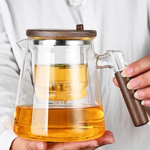 Tetera Enchantipot de 750 ml con mango de madera aislante para un servicio seguro 4