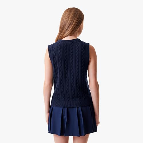 Lacoste x Bandier Women's Sleeveless Cashmere Cardigan3