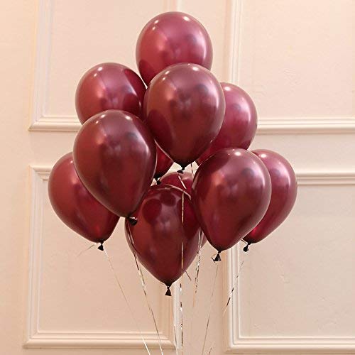 Rose Gold Balloons, Confetti Balloons And Burgundy Balloons - Pack Of 30, 3 Style, 12 Inch | Great For Bridal Shower Decorations | Birthday Decorations | Fall Wedding Decorations #TOP6