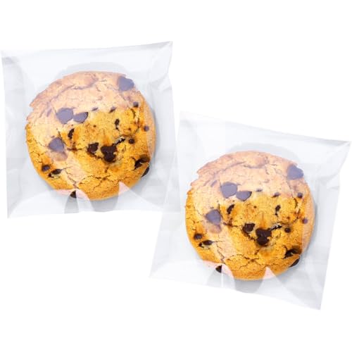 OYAVISR Clear Cookie Bags 4x6 200 Pcs Self Adhesive Cellophane Self Sealing Candy Treat Gift for Favors Opp Plastic Packing Bag