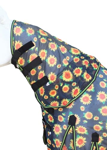 Image of 74 inch Horse Light Summer Spring Airflow Mesh Removable Neck Sunflower 73158