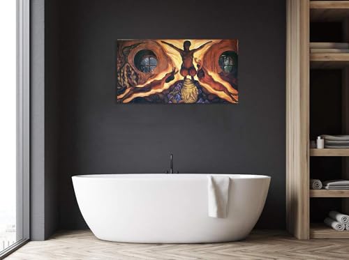 Diego Rivera Forces souterraines Impression sur Toile 80x145cm