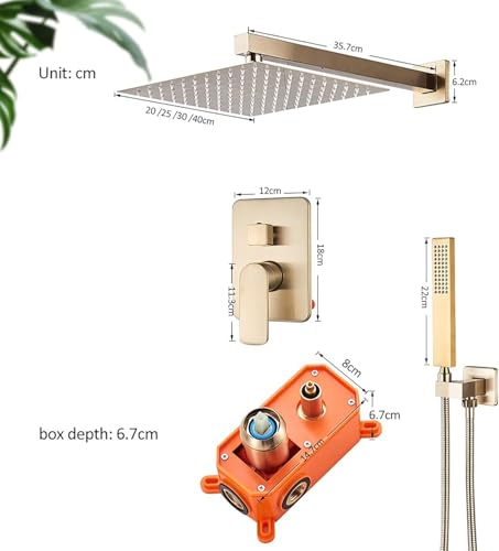 Ensemble de douche effet pluie pour salle de bain design et relaxante