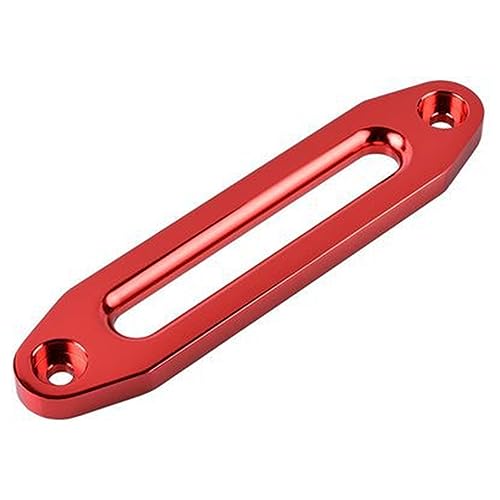 Riloer Aluminum Hawse Fairleads, Winch Rope Guide, Winch Roller Fairlead, Fit For S ATV UTV Snow Plow With 254mm/10in Bolt Mount, Suitable For Winches 8000-15000Lbs/3628-6803Kg - Red