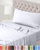 Utopia Bedding - Set Lenzuola Letto Singolo 3 Pezzi 90x190 cm - Spazzolata Poliestre di Mi...