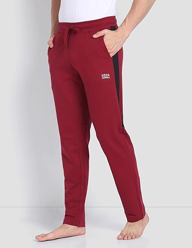 Image of U.S. Polo ASSN. Mens OR001 Heathered Cotton Track Pants