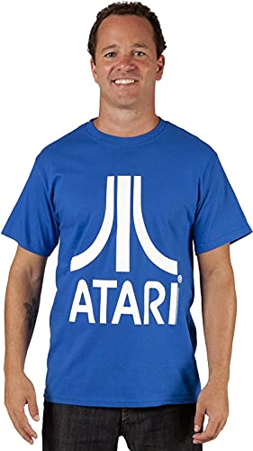 Atari Logo Royal Blue Adult T-Shirt (Adult Small)