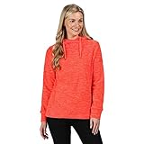 Regatta Damen Kizmit II 2 Farben Broken Stripe Fleece Baumwolle Kordelzug 2 untere Taschen Fiery Coral, 8