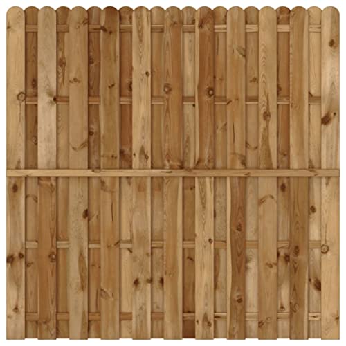 vidaXL Panneau de Clôture avec Planches Intercalées Clôture de Jardin Bois