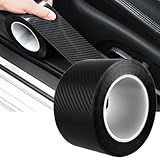 VGTDCDT 1 Rollo Protector de Umbral de Puerta para Mitsubishi Lancer X 2007-, Tira de Fibra de Carbono Adhesiva, Borde de Parachoques Anticolisión,3m