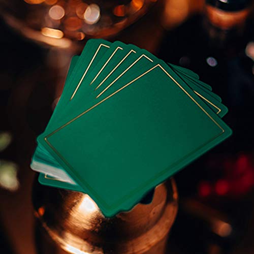 NOC Out Green and Gold Edition Playing Cards Deck & Clear Protective Playing Cards Case