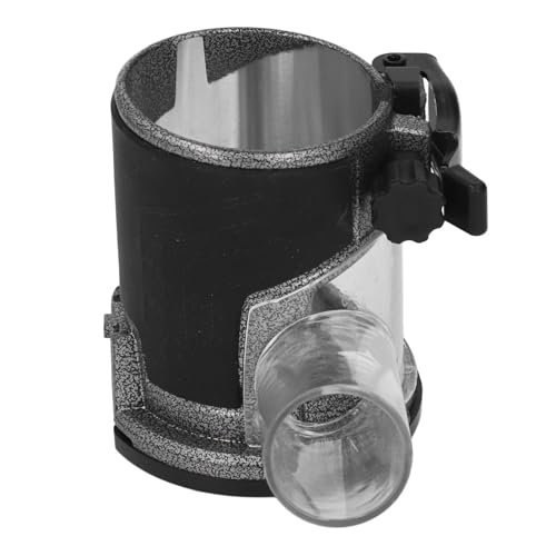 Plunge Router Base Dust Collection Adjustable Aluminum Alloy with Transparent Cover for Wood Trimming Carving Fast Heat