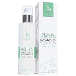 DER SIEGER 2020* – BIO-Aloe Vera Gel – AFTER SUN mit 100% reinem Aloe Vera Direktsaft – VEGAN – 200 ml by Mother Nature…