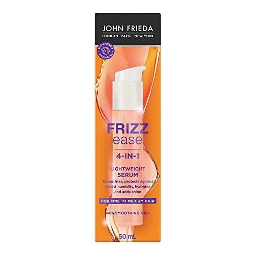 Cuidado Para El Cabello, Beauty John Frieda Frizz Ease Lightweight Serum Anti-Frizz Suero para el cabello, Aceite Capilar Nutritivo para el Control del Frizz, para cabello fino, Protector...