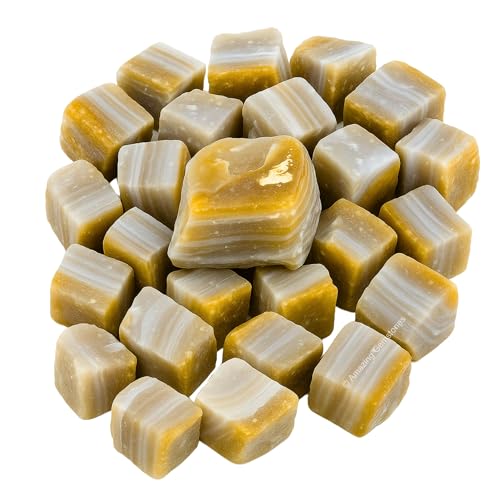 Image of Amazing Gemstone 2 Pieces Lace Agate Raw Crystals and Healing Stones, Natural Rocks for Tumbling and DIY Raw Stones and Crystals