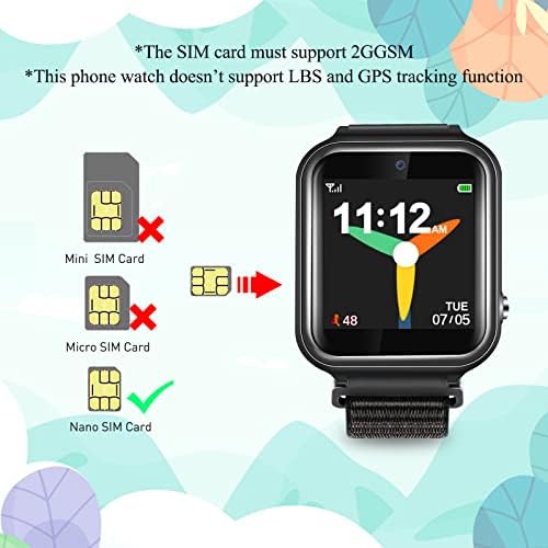 Retysaz Kids Smart Watch 24 Game Smart Watch for kids Pedometer Phone Fashion Smartwatches for Children 3-14 Great Gifts To Girls Boys Electronic Learning Toys (Metallic Black)