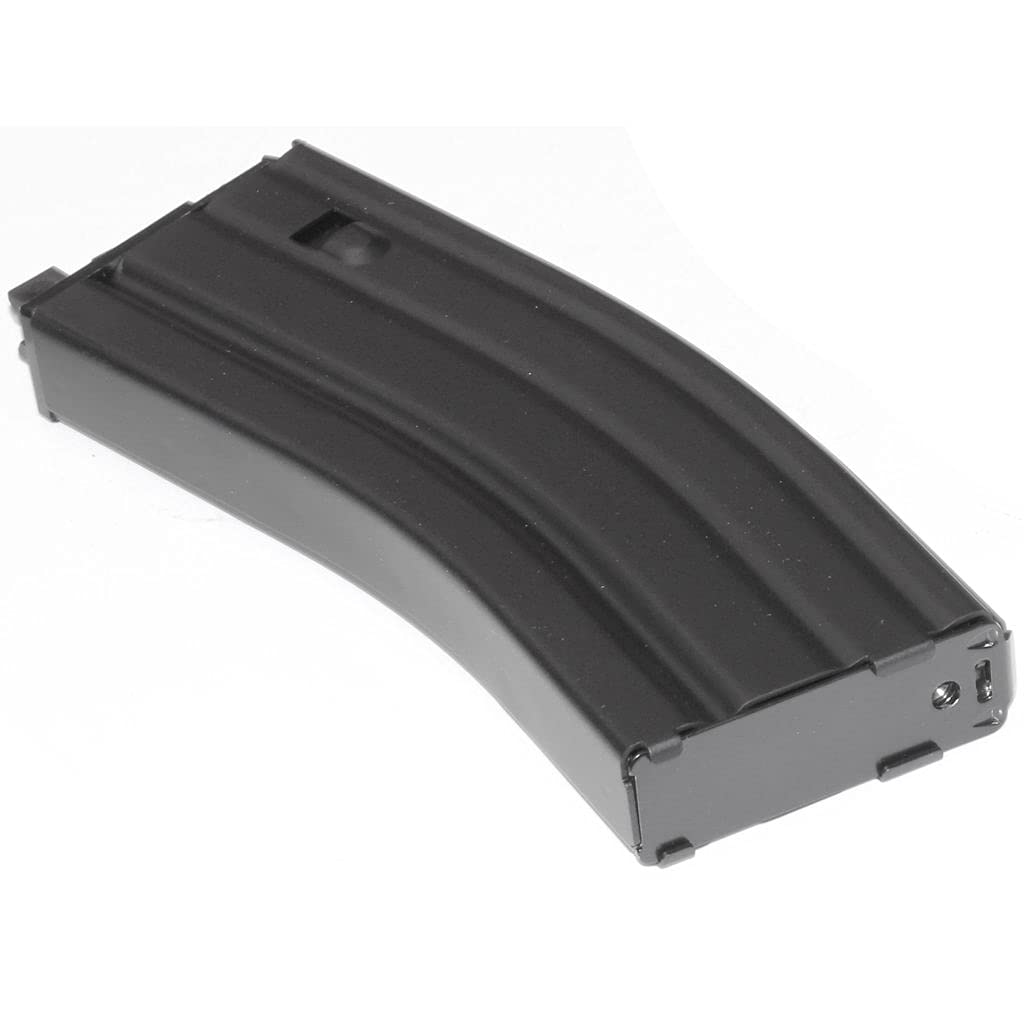 Airsoft Softair WE (WE-TECH) 2pcs 30rd Gas Magazin V3 für WE Open Bolt L85 / Scar-L / R5C / T65 / HK416 / AR M4 M16 V2 V3 GBB Gewehr Schwarz