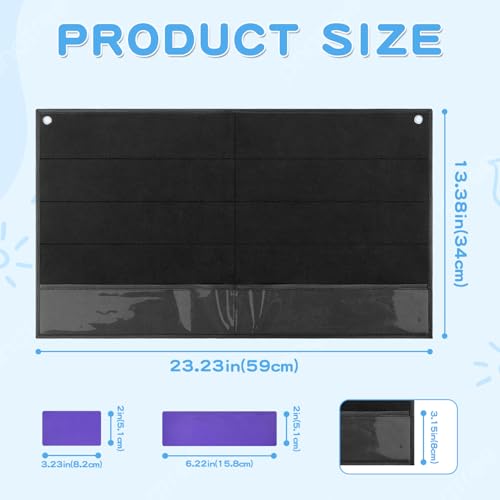 Visual Calendar, Autism Learning Materials Felt Visual Schedule Calendar Chart Toddler Visual Behavior Tools with 20 Daily Task Cards 6 Blank Cards 2 Wipe a Pen Daily Routine Chart for Home - Image 4