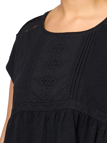 T-shirt péplum brodé pour un look bohème chic en terrasse - 3
