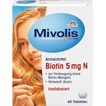Mivolis Biotin 5 mg N Tablets 60 Tablets
