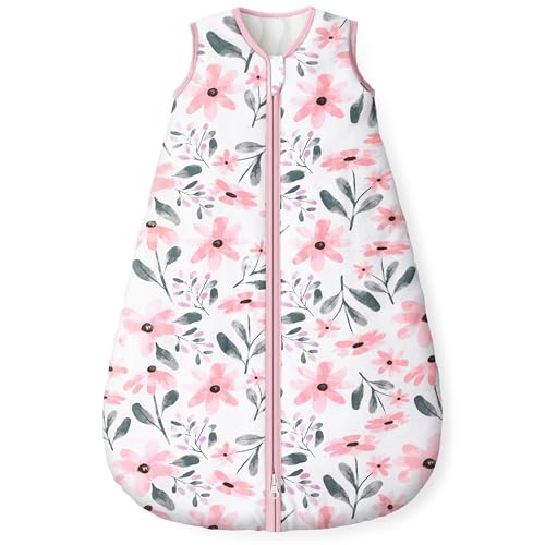 Yoofoss Baby Sleeping Bag 1.5 Tog - 0-6 Months Winter Sleeping Bag Baby 100% Organic Cotton Sleep Sack for Newbron Infant Toddler Warm Soft