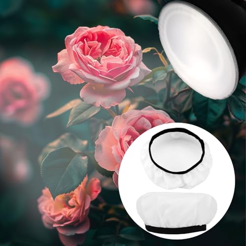 8 Stück Lichtdiffusor, Weiße Weichlicht Abdeckung Fotografie Lampen Diffusor Socken für Blitz & Beauty Dish für 18cm Studio Blitz Reflektoren