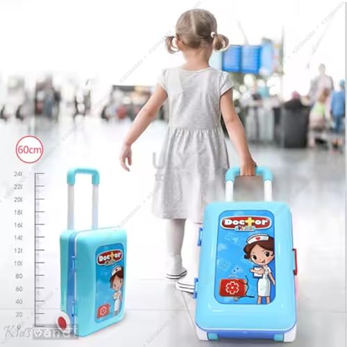 Image of Kids Mandi Playset Suitcase Workbench - Multicolor Toy Set for Kids, Portable Play Kitchen, Educational Role Play, Creative Building Blocks, Fun Activity Set, for Boys and Girls