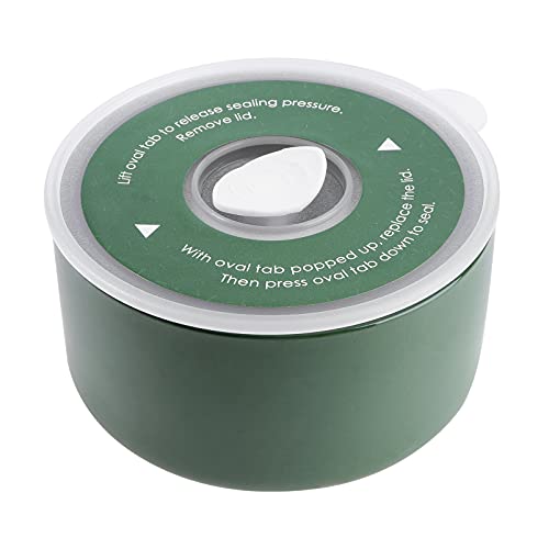 PRETYZOOM Scatola Da 1 Pz in ceramica A prova di perdite cibo cestini del pranzo lunch box termico portavivande termico vaschetta di tenuta in ceramica ciotola di tenuta Green
