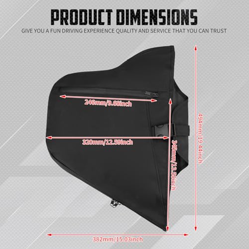 Soft Lower Chaps Protectores de Barra de Motor y Calentadores de Piernas para Harley Softail 2018 en adelante | Nylon duradero resistente al viento y escombros, con bolsillos de almacenamiento miniatura 5