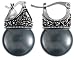 Lova Jewelry Glass Pearl Earring (Grey)