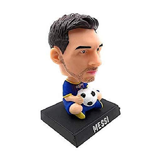 Image of Awestuffs Messi Football Phone Holder Decoration Bobblehead Action Figure | Bobblehead Figures