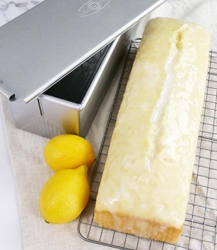 image for USA Pan Bakeware Pullman Loaf Pan with Cover, 13 x 4 inch, Nonstick & 