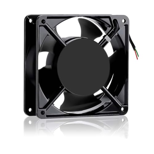 Heavy Duty 4-Inch AC Axial Cooling Fan 12A230HSAC (12x12x3.8 cm) | 220-240V High Speed Metal Exhaust Fan for Panel, Cabinet, Cooling & Ventilation