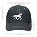 Horse Print Baseball Cap Dad Hat Adjustable Size Trucker Caps for Outdoor Activities All Seasons Dark Gray-style