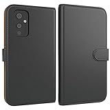 EAZY CASE Tasche kompatibel mit One Plus 9 Schutzhülle mit Standfunktion Klapphülle im Bookstyle, Handytasche Handyhülle Flip Cover mit Magnetverschluss & Kartenfach, Kunstleder, Schwarz