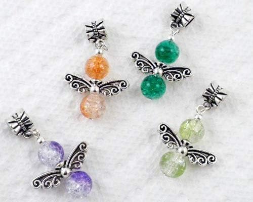 Beading Station 4pcs Handcrafted MIX Angel Wing Pendants w/Bails ~Jewelry Findings~ - Image 3