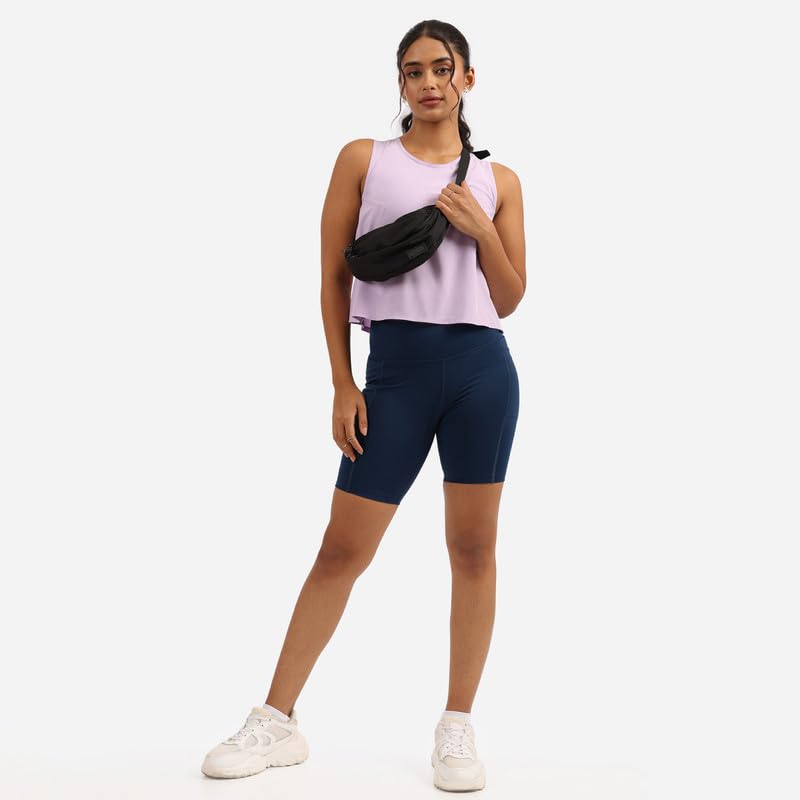Image of Blissclub Ultimate Cycling Shorts Lite with 2 Pockets | Gym Shorts for Women Workout, Sports Shorts, Swim Shorts and Shapewear for Tummy
