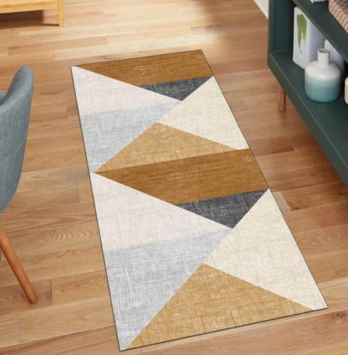Alfombra antideslizante de pasillo naranja 40x300 cm para evitar resbalones 2