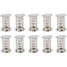 Oedema 3525mm Metal Spring Base Action Wobble Springs Silver Springs for Crafts, Hand Making Accessories, DIY Supplies, Pack of 10