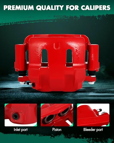 Image of SCITOO 18-B4791 18-B4790 Front Left & Right Disc Brake Calipers Assembly w /Bracket For Ford For Excursion 2000-2005,For Ford For F-250 Super Duty 1999-2004,For Ford For F-350 Super Duty 1999-2004