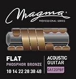 Magma - Light Acoustic Guitar Strings 10-48 Gauge Flat Phosphor Bronze Wound Acoustic String Set (.0