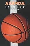  Agenda Escolar 2021-2022 baloncesto: Agendas 2021-2022 dia por pagina  Planificador diario para niñas y niños  Material escolar colegio secundaria estudiante  Portada basket ball
