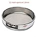 Chrome Plated Test Sieve, 20cm Diameter with 304 Stainless Steel Mesh for Sample Inspection in Various Industries, Multiple Mesh Sizes (12 Mesh)