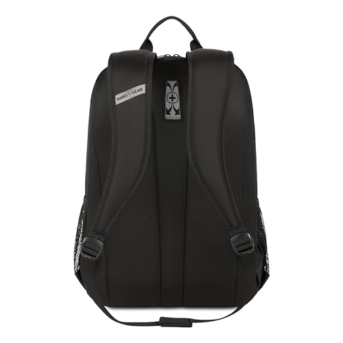 SwissGear Intro Laptop Backpack, Black, 17.5"x12"x6" - Image 6