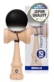 【モダンなソリッドカラー 競技用けん玉】 けん玉 剣玉 けんだま Kendama マット塗装 ツートン 7色 ミスティカルソリッド ブラック [Heart Beat’s]