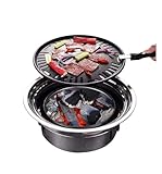 Primst Multifunktions Holzkohlegrill, koreanischer Haushaltsgrill, tragbarer...